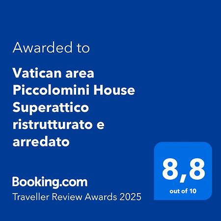 Vatican Area Piccolomini House Superattico Ristrutturato E Arredato Рим Екстер'єр фото